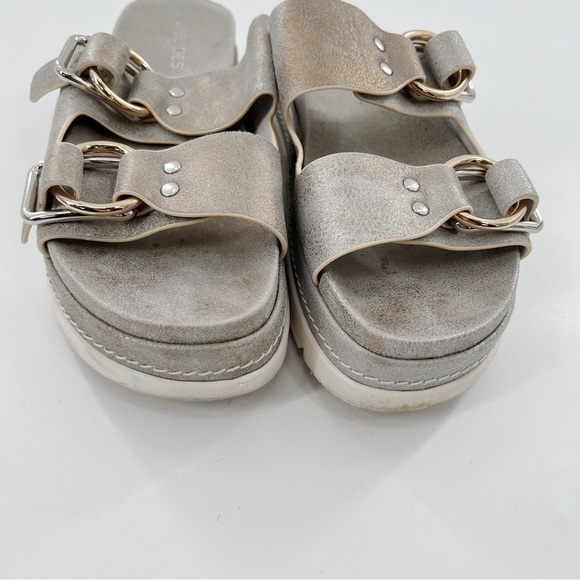 J slides platform double strap sandals - Picture 3 of 7